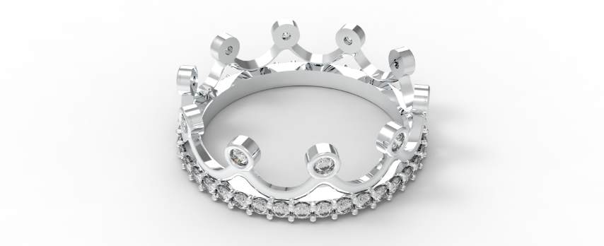 珠宝皇冠钻戒Rhino犀牛模型下载
